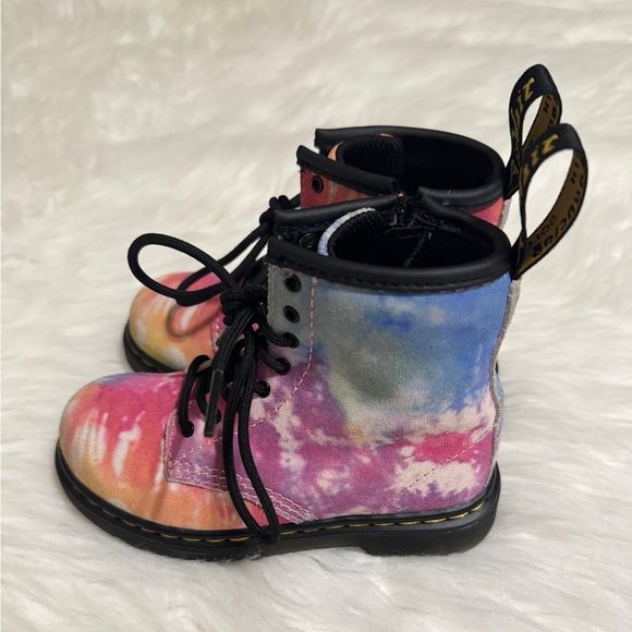 Dr.Martens Tie Dye lace up boots size 9T - Picture 3 of 9
